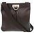 Borsa a tracolla in pelle marrone Salvatore Ferragamo Gancini
