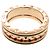 Bulgari Anello Bvlgari B.zero1 Rock in oro rosa 18K e ceramica nera Nero D'oro - vista 5