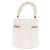 Borsa Vanity Chanel Coco Mark Matelassé Bianco - vista 3