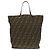 Fendi Shopper-Bag aus Canvas und Leder mit Zucca-Muster Braun