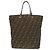 Fendi Shopper-Bag aus Canvas und Leder mit Zucca-Muster Braun - Ansicht 2