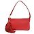 Fendi Zucchino Ledertasche mit Quaste Rot