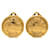 Cambon Orecchini a clip Chanel placcati in oro D'oro