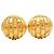 Orecchini a clip vintage Chanel Coco Mark D'oro