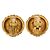 Orecchini a clip vintage Chanel Coco Mark D'oro - vista 2