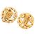Orecchini a clip Chanel Coco Mark placcati oro con strass D'oro - vista 2