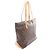 Borsa Cabas Mezzo Monogram Louis Vuitton Marrone Monogramma - vista 2