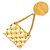 Spilla Vintage Chanel Coco Mark Matelassé 93A D'oro - vista 2