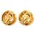 Chanel Coco Mark Vintage vergoldete Clip-Ohrringe Golden - Ansicht 2