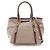 Prada Logo Jacquard 2-Way Tote Bag Braun Beige