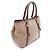Prada Logo Jacquard 2-Way Tote Bag Braun Beige - Ansicht 2
