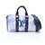 Borsa a mano Louis Vuitton Keepall XS Monogram Watercolor Bianco Multicolore Blu navy
