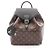 Zaino/Borsa Louis Vuitton Montsouris NM PM Marrone Nero