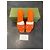 Gucci Mules aus orangefarbenem Canvas - Ansicht 5