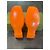Gucci Mules aus orangefarbenem Canvas - Ansicht 6