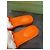 Gucci Mules aus orangefarbenem Canvas - Ansicht 9