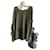 Munthe Plus Simonsen Sudadera PLU de algodón verde oliva