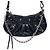 Borsa a tracolla con catena 2-Way Balenciaga Le Cagoule Mini Nero