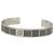 Bracciale Rigido Louis Vuitton Jonc Damier Colors Nero Argento