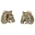 Hermès Boucles d'oreilles Hermes Cheval Horse Clip Argenté  - vue 1