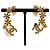 Orecchini CHANEL I23A Coco Mark Flower Motif D'oro