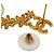 Orecchini CHANEL I23A Coco Mark Flower Motif D'oro - vista 7