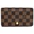 Cartera larga Louis Vuitton Damier Canvas Castaño Damier ebene