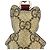 Portachiavi Boris Cat Collaborazione GUCCI x Higuchi Yuko Multicolore - vista 4