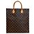 Louis Vuitton Monogram Sac Plat Handbag Brown - view 3