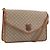 Céline Borsa a Spalla in Tela Macadam CELINE PVC Beige Oro Auth 195715 D'oro
