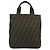 Borsa a mano FENDI Zucca Canvas Marrone Nero Auth 194401 - vista 13