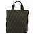 Borsa a mano FENDI Zucca Canvas Marrone Nero Auth 194401 - vista 2