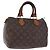 Borsa a mano LOUIS VUITTON Monogram Speedy 25 M41528 LV Auth 193349 Monogramma