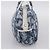 Borsa a mano Christian Dior Trotter Canvas pile Blue Auth 196270A - vista 3