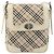 Borsa a tracolla BURBERRY Nova Check Canvas Beige Auth 195053 - vista 13
