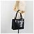 Borsa Tote CHANEL Vernice Nera Argento CC Auth 196085 Nero - vista 24