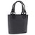 Salvatore Ferragamo Gancini Hand Bag Rubber Black Auth 195426A