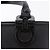 Salvatore Ferragamo Gancini Hand Bag Rubber Black Auth 195426A - view 10