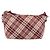 Borsa a tracolla BURBERRY Nova Check Blue Label in tela rossa e argento autentica 195702A Rosso - vista 13