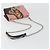 Borsa a tracolla con catena PRADA pelle Saffiano Rosa Argento Auth 195095A - vista 7