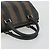 Pequin Borsa Boston in tela Pecan FENDI PVC Nero Marrone Auth 195590 - vista 7