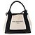 Borsa Cabas XS BALENCIAGA in tela e pelle bianca, blu navy e argento 390346 Auth ka5679 Bianco - vista 13