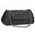 Borsa a tracolla con catena CHANEL Vernice Nero Argento CC Auth BA14739