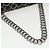 Borsa a tracolla con catena CHANEL Vernice Nero Argento CC Auth BA14739 - vista 7