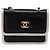 CHANEL Pochette a tracolla con catena in pelle Matelassé Nero Oro CC Auth 195532M D'oro - vista 13