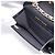 CHANEL Pochette a tracolla con catena in pelle Matelassé Nero Oro CC Auth 195532M D'oro - vista 18