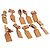 LOUIS VUITTON Etichetta per nome Powanie 10 Set Powanie Leather Beige LV Auth 192567