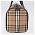 Borsa Boston Burberrys Nova Check Canvas Beige Gold Auth 195967A D'oro - vista 4