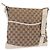 Bolso de hombro GUCCI GG Canvas Beige Silver 145857 Auth 195721 Plata