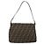 Borsa a Tracolla FENDI Zucca Canvas Mamma Baguette Marrone Argento Auth 195445V - vista 2